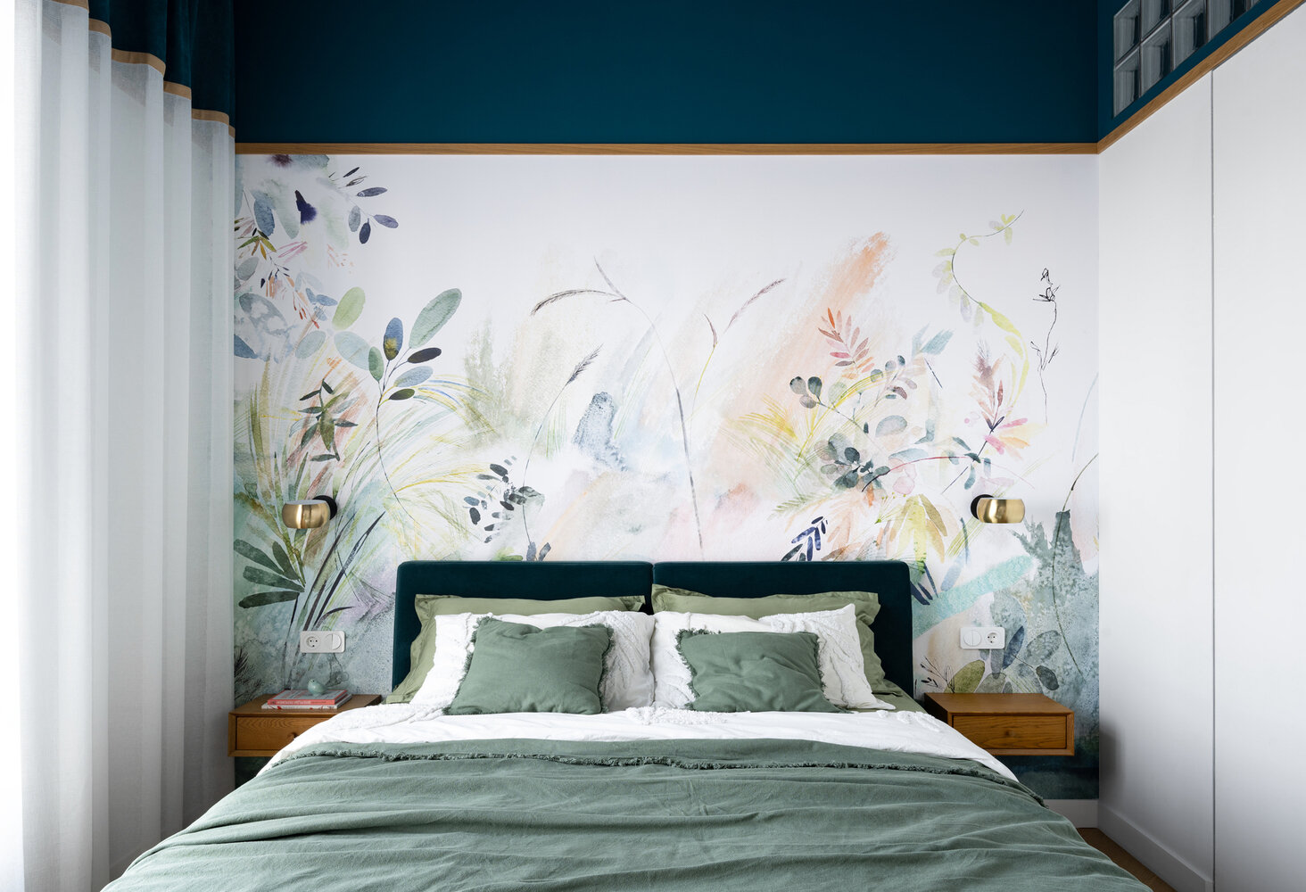 Фотография: Спальня в стиле Современный, Эклектика, Квартира, Проект дня, Москва, 3 комнаты, Более 90 метров, Анна Малютина, ЖК «Одинград» – фото на INMYROOM