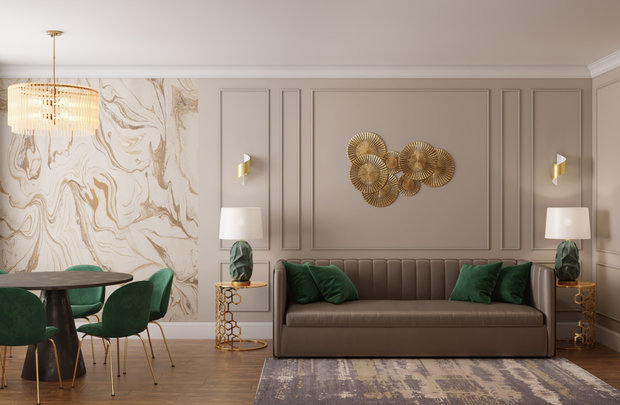 Фото из портфолио Проект 3-х комнатной квартиры "Stay Home" – фотографии дизайна интерьеров на INMYROOM