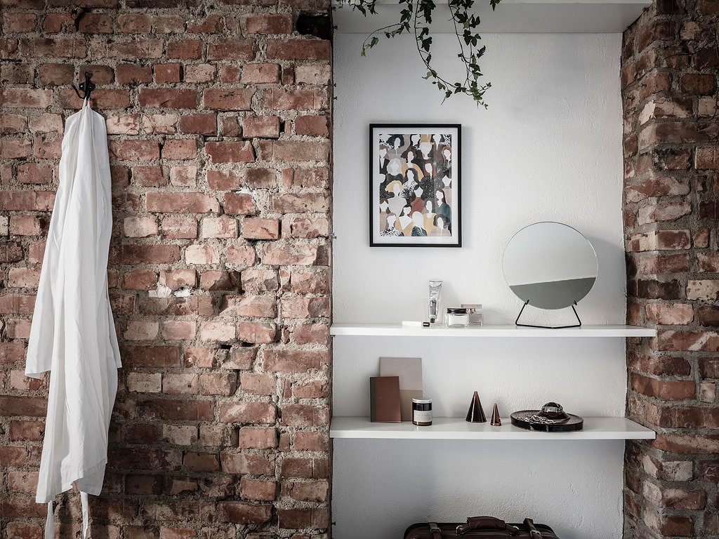 Фотография: Спальня в стиле Скандинавский, Лофт, Декор интерьера, Квартира, Планировки, Декор, Белый, Серый, 2 комнаты, до 40 метров – фото на INMYROOM