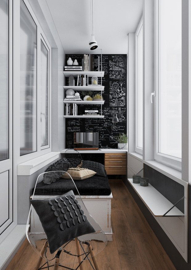 Фото из портфолио Воздушный контраст – фотографии дизайна интерьеров на INMYROOM