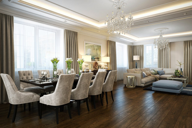 Фото из портфолио В духе американской классики – фотографии дизайна интерьеров на INMYROOM