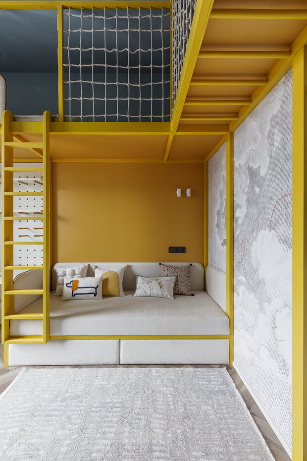 Фотография: Детская в стиле Современный, Квартира, Проект дня, Москва, 3 комнаты, 40-60 метров, современный с элементами поп-арт, Екатерина Мищенко – фото на INMYROOM