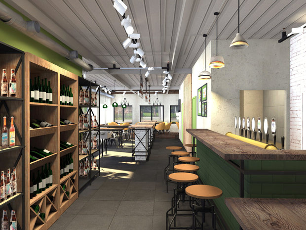 Фото из портфолио Бар-магазин "Зеленая зона", Москва, 2016г – фотографии дизайна интерьеров на INMYROOM