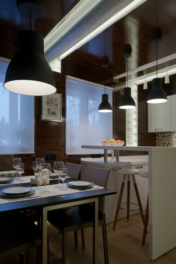 Фотография: Кухня и столовая в стиле Лофт, Эко, Гостиная, Прованс и Кантри, Скандинавский, Современный, Эклектика, Дом, Планировки, BoConcept, Kaiser, Мебель и свет, Белый, Минимализм, Проект недели, Черный, Красный, Бежевый, Серый, Коричневый, ИКЕА, Подмосковье, Дом и дача, Дриада, Андрей Волков, Волковрroject – фото на INMYROOM