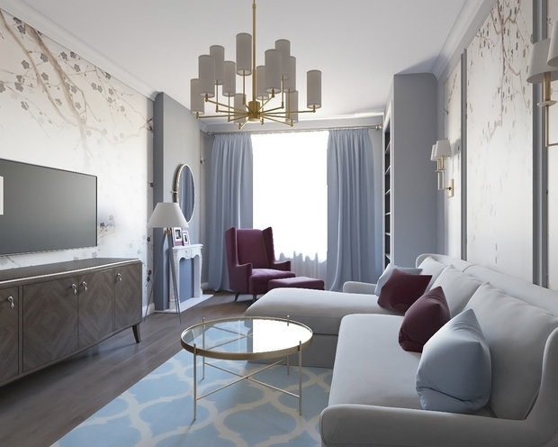 Фото из портфолио Двухкомнатная квартира в стиле Американской классики – фотографии дизайна интерьеров на INMYROOM