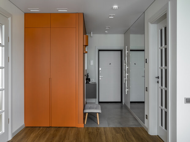 Фотография: Прихожая в стиле Современный, Скандинавский, Квартира, Проект дня, Казань, 2 комнаты, 40-60 метров, Ксения Крылова – фото на INMYROOM