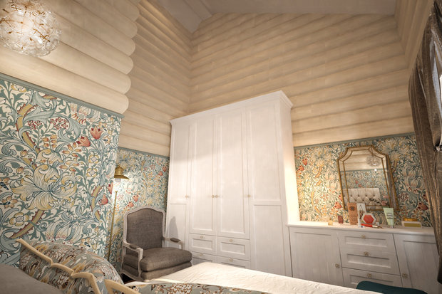 Фотография: Спальня в стиле Прованс и Кантри, Дом, Проект недели, Дача, Дом и дача, Дмитровский район, Татьяна Безверхая – фото на INMYROOM