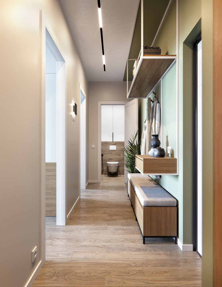 Фотография: Прихожая в стиле Современный, Скандинавский, Квартира, Проект недели, Санкт-Петербург, 3 комнаты, 60-90 метров, Олег Минц – фото на INMYROOM