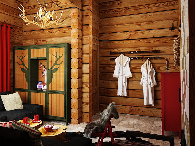 Фото из портфолио Баня в стиле шале – фотографии дизайна интерьеров на INMYROOM Фото из портфолио Баня в стиле шале – фотографии дизайна интерьеров на INMYROOM