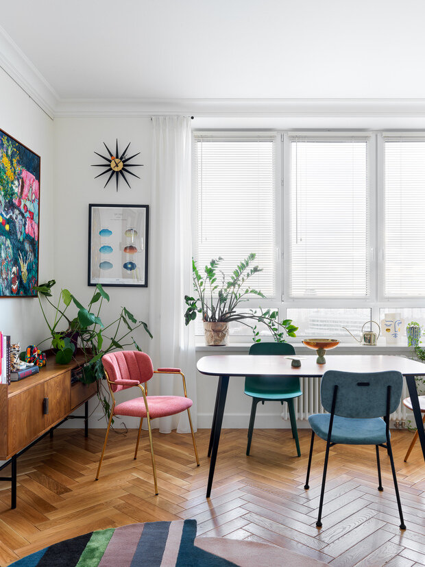 Фотография: Гостиная в стиле Скандинавский, Современный, Эклектика, Квартира, Проект дня, Москва, 2 комнаты, 40-60 метров, Катя Чистова – фото на INMYROOM