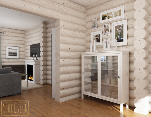 Фото из портфолио Дизайн дома из бруса – фотографии дизайна интерьеров на INMYROOM