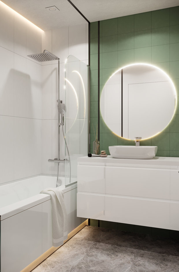 Фото из портфолио Зеленая грань – фотографии дизайна интерьеров на INMYROOM