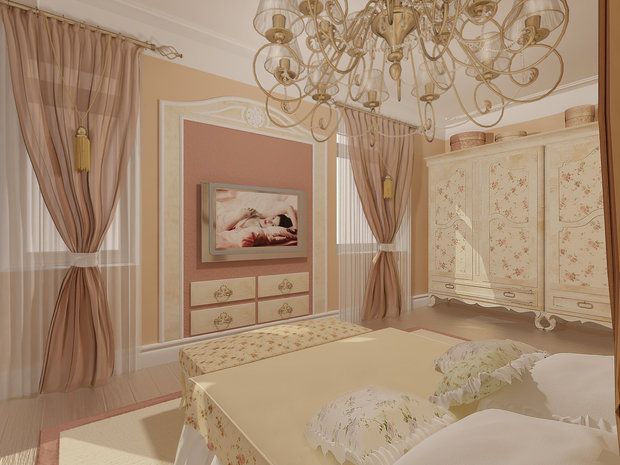 Фото из портфолио Дизайн классической спальни  – фотографии дизайна интерьеров на INMYROOM