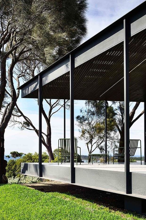 Фотография: Терраса в стиле Минимализм, Дом, Бежевый, Серый, Эко – фото на INMYROOM