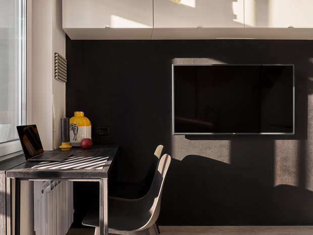 Фотография: Гостиная в стиле Лофт, Современный, Квартира, Проект недели, 2 комнаты, до 40 метров, Иркутск – фото на INMYROOM