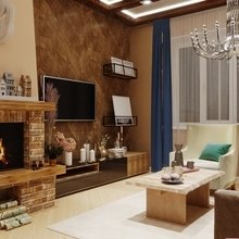 Фото из портфолио гостиная в стиле шале – фотографии дизайна интерьеров на INMYROOM