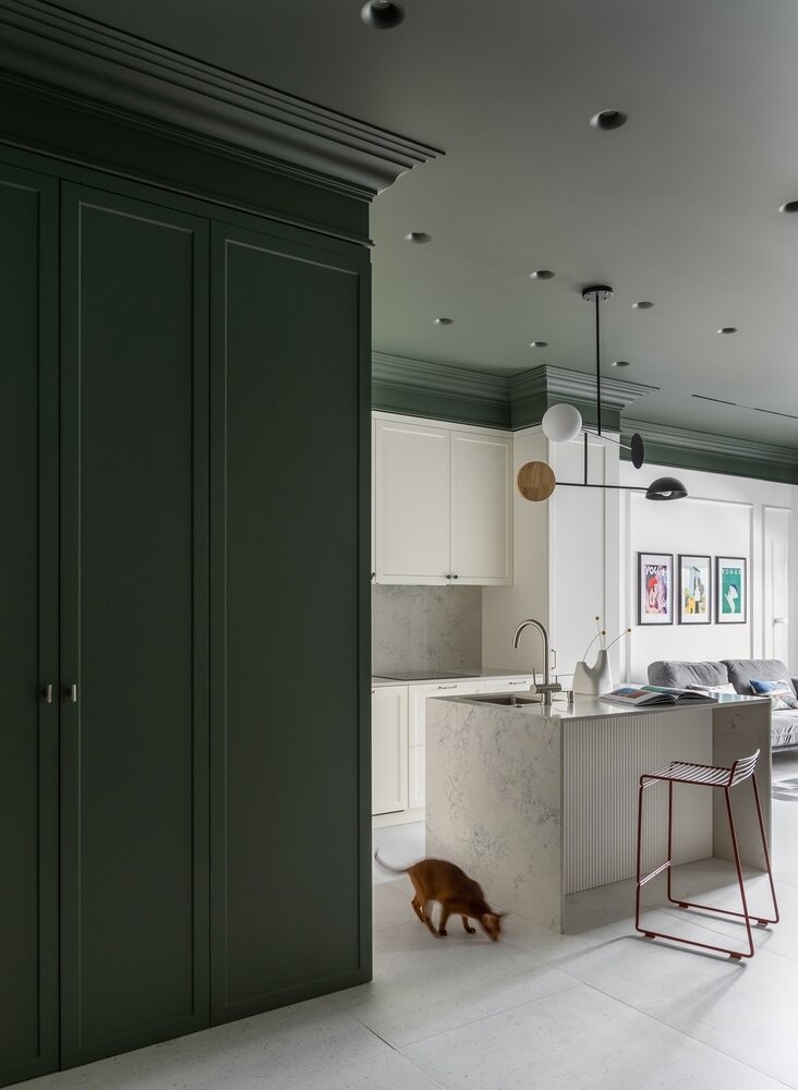 Фотография: Кухня и столовая в стиле Современный, Квартира, Проект недели, Москва, 2 комнаты, 40-60 метров, Volume – фото на INMYROOM Фотография: Кухня и столовая в стиле Современный, Квартира, Проект недели, Москва, 2 комнаты, 40-60 метров, Volume – фото на INMYROOM