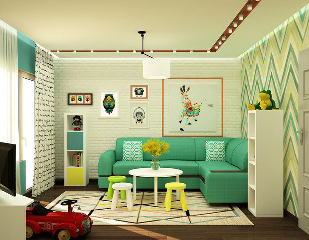 Фото из портфолио Детский этаж в доме – фотографии дизайна интерьеров на INMYROOM