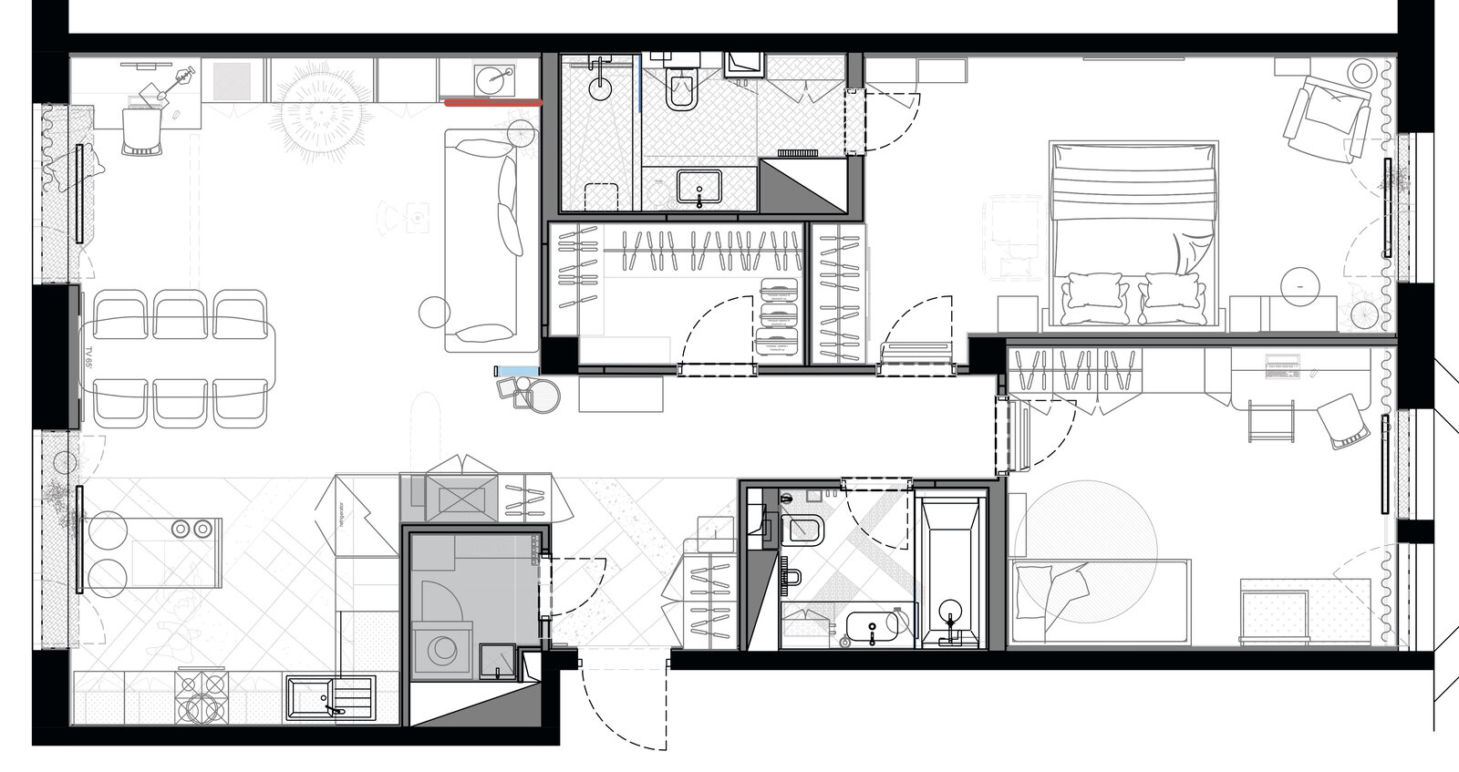 Фотография: Планировки в стиле , Современный, Квартира, Проект недели, Санкт-Петербург, 3 комнаты, Более 90 метров, Виктория Вишневская – фото на INMYROOM Фотография: Планировки в стиле , Современный, Квартира, Проект недели, Санкт-Петербург, 3 комнаты, Более 90 метров, Виктория Вишневская – фото на INMYROOM
