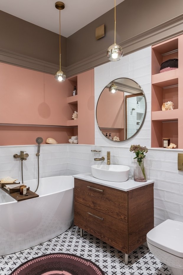 Фотография: Ванная в стиле Классический, Современный, Квартира, Проект недели, Москва, 2 комнаты, 40-60 метров, Ирина Балданова – фото на INMYROOM
