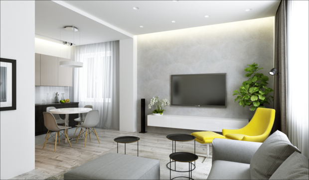 Фото из портфолио Монохромная элегия – фотографии дизайна интерьеров на INMYROOM