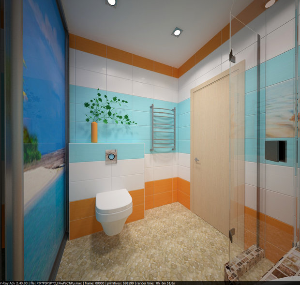 Фото из портфолио Сан.узел "Море" – фотографии дизайна интерьеров на INMYROOM