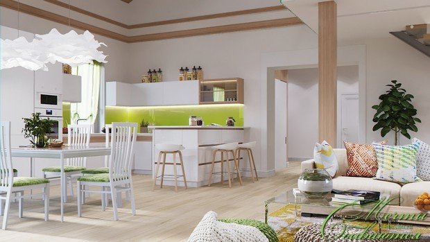 Фото из портфолио Интерьер гостиной с элементами лофт – фотографии дизайна интерьеров на INMYROOM