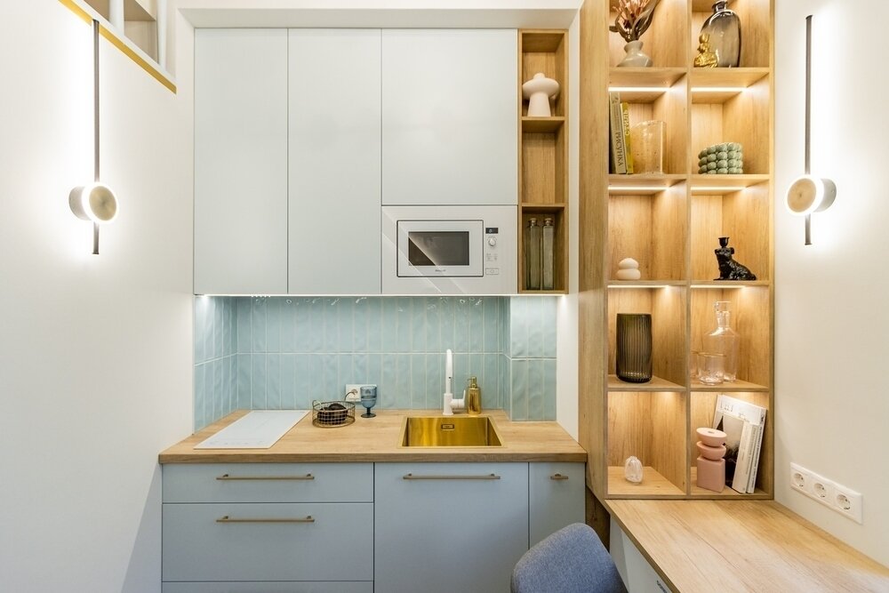 Фотография: в стиле , Гид, до 40 метров, дизайн-проект, идеи для студии, дизайн в маленькой квартире – фото на INMYROOM