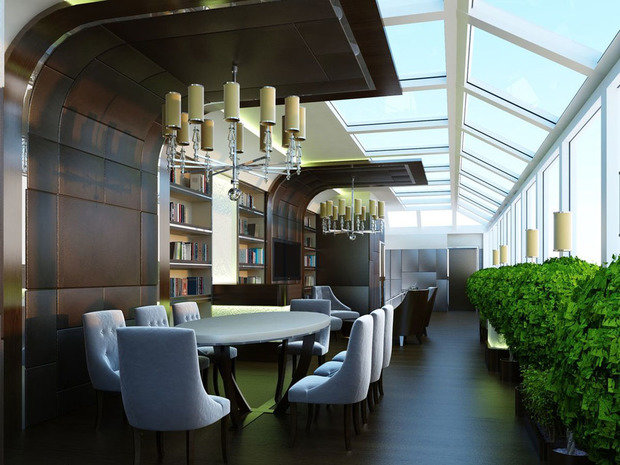 Фото из портфолио Кабинет Сбербанка – фотографии дизайна интерьеров на INMYROOM