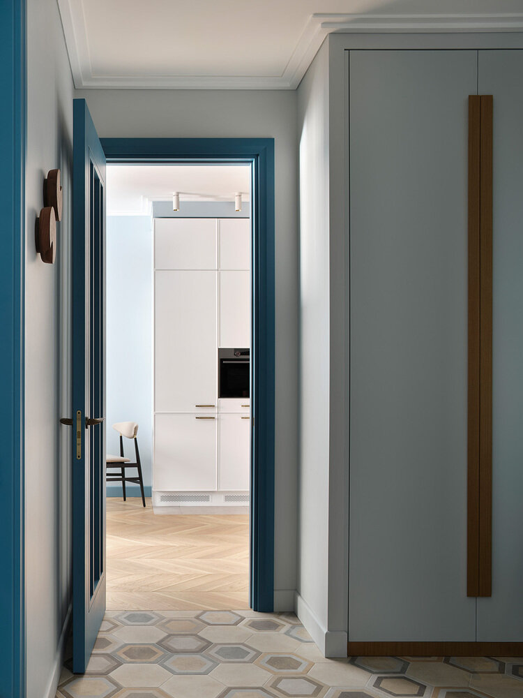 Фотография: Прихожая в стиле Современный, Квартира, Проект недели, Москва, Монолитный дом, 3 комнаты, 40-60 метров, Анастасия Холопцева – фото на INMYROOM