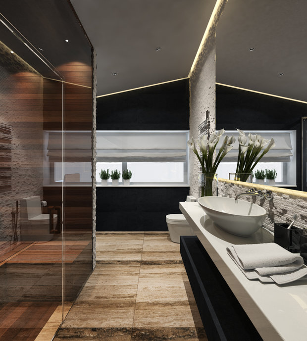 Фото из портфолио Проект загородного дома 310 кв.м. в поселке Подмосковные вечера – фотографии дизайна интерьеров на INMYROOM