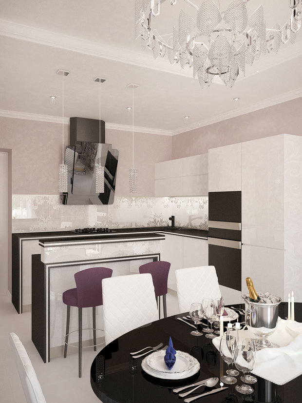 Фото из портфолио Хрустальная кухня – фотографии дизайна интерьеров на INMYROOM