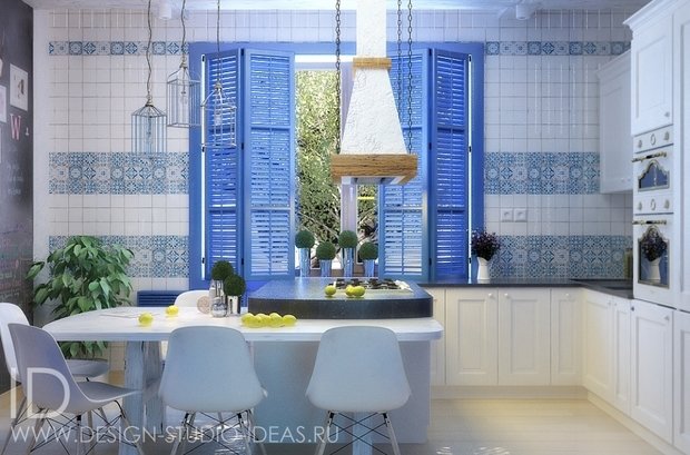 Фото из портфолио ГРЕЧЕСКАЯ СИЕСТА, ЧАСТНЫЙ ДОМ, 140 М² – фотографии дизайна интерьеров на INMYROOM