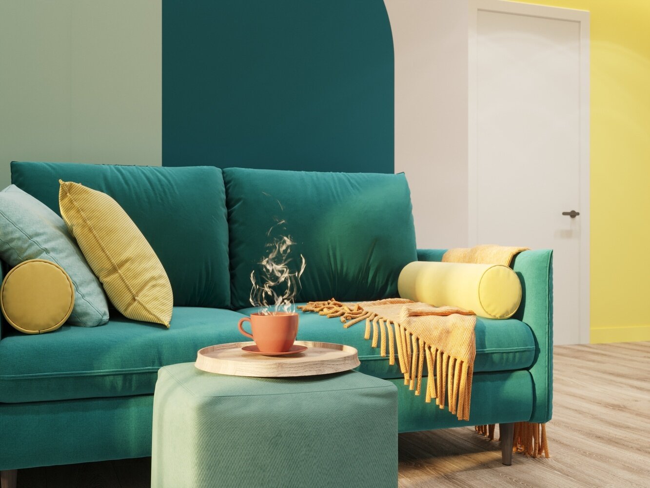 Фотография: Гостиная в стиле Современный, Квартира, Проект дня, Краснодар, 2 комнаты, 40-60 метров, Екатерина Пушкарская – фото на INMYROOM Фотография: Гостиная в стиле Современный, Квартира, Проект дня, Краснодар, 2 комнаты, 40-60 метров, Екатерина Пушкарская – фото на INMYROOM