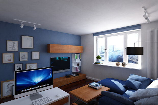 Фото из портфолио СИНИЙ МАНХЕТТЕН - РОССИЯ – фотографии дизайна интерьеров на INMYROOM