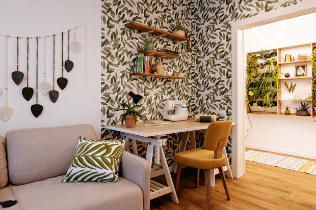 Фотография: Кабинет в стиле Современный, Квартира, Проект дня, Эко, Блочный дом, 4 и больше, 60-90 метров, Анна Терентьева – фото на INMYROOM