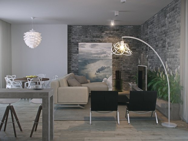 Фотография: Гостиная в стиле Лофт – фото на INMYROOM