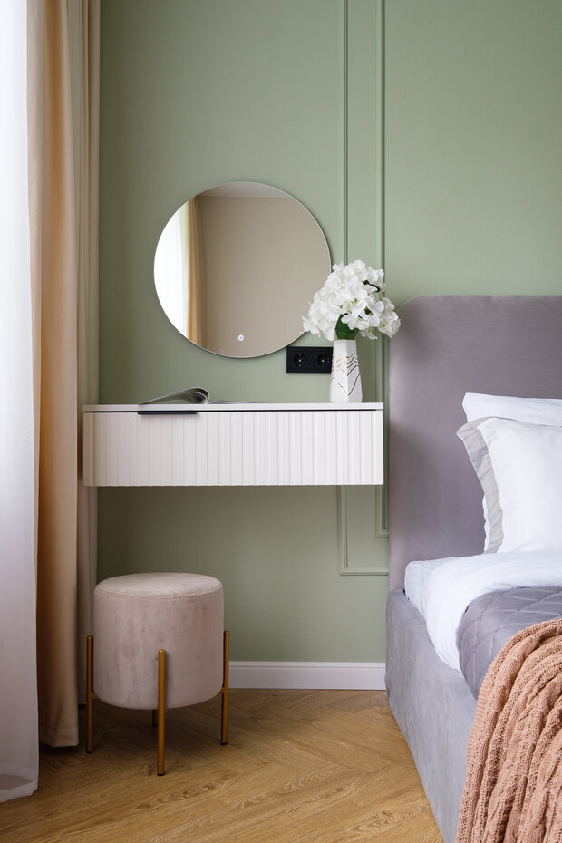 Фотография: Спальня в стиле Классический, Современный, Эклектика, Проект недели, 2 комнаты, 40-60 метров – фото на INMYROOM