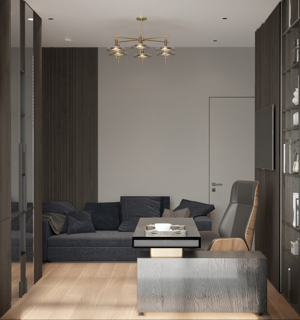 Фото из портфолио Интерьер видовой квартиры с террасой – фотографии дизайна интерьеров на INMYROOM