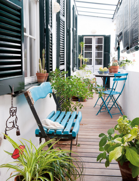 Фотография: Балкон, Терраса в стиле Прованс и Кантри, Скандинавский, Дома и квартиры, Интерьеры звезд, Ретро – фото на INMYROOM