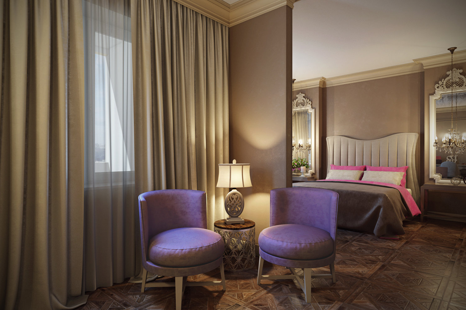 Фотография: Спальня в стиле Классический, Квартира, Интерьер комнат, Декор, Проект дня, Неоклассика – фото на INMYROOM