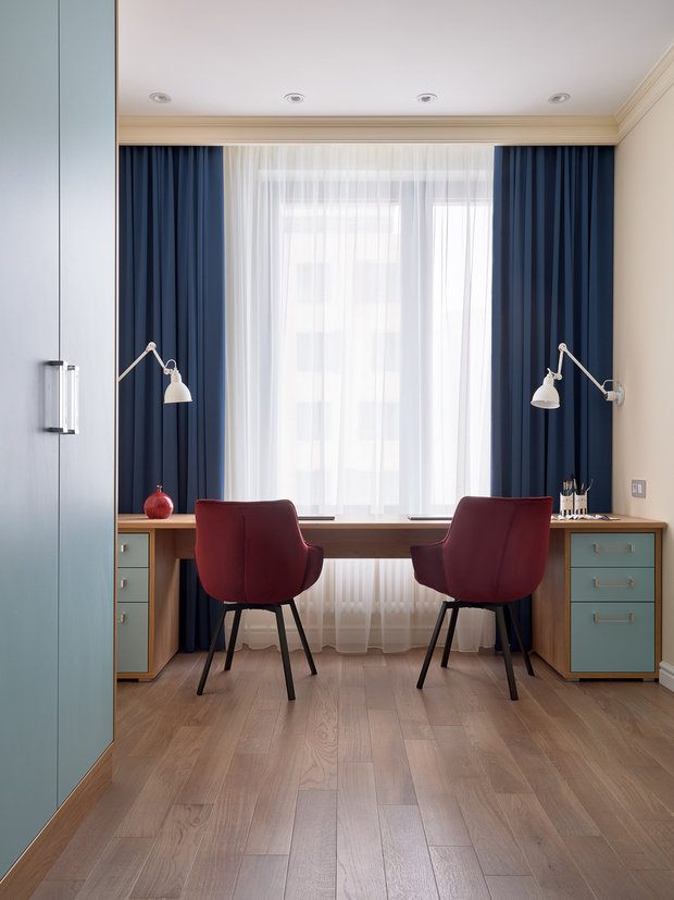 Фотография: Детская в стиле Современный, Квартира, Проект недели, Москва, 4 и больше, Более 90 метров, Н-Куб, Николай Николаев – фото на INMYROOM