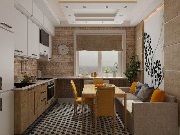 Фотография: Кухня и столовая в стиле Скандинавский, Малогабаритная квартира, Студия, Проект недели, Московская область, Евгения Ермолаева – фото на INMYROOM