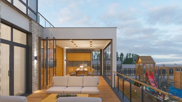 Фото из портфолио Проект двухэтажного индивидуального дома – фотографии дизайна интерьеров на INMYROOM