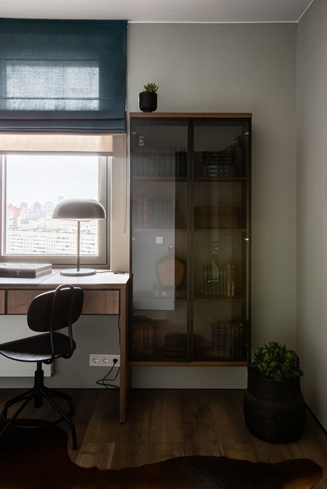 Фотография: Кабинет в стиле Современный, Квартира, Проект недели, Москва, 4 и больше, 60-90 метров, Екатерина Совастеева – фото на INMYROOM