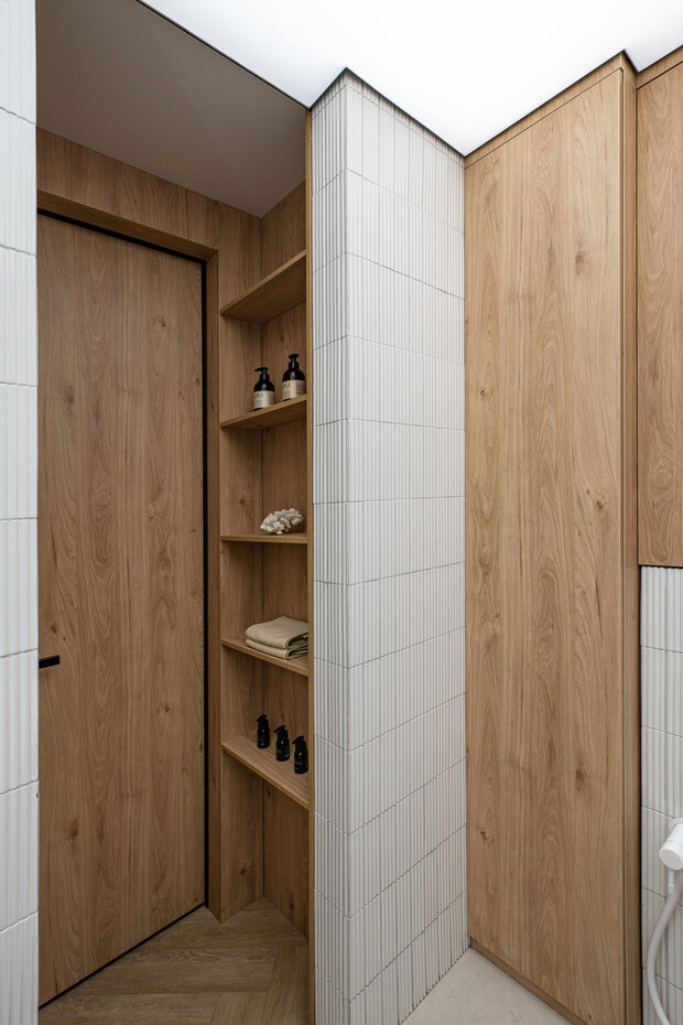 Фотография:  в стиле Современный, Минимализм, Малогабаритная квартира, Квартира, Проект дня, Москва, П-44, Панельный дом, 1 комната, до 40 метров, современный с элементами минимализма – фото на INMYROOM