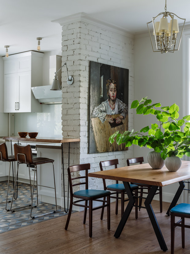 Фотография: Кухня и столовая в стиле Современный, Квартира, Проект недели, Москва, 4 и больше, Более 90 метров, Анастасия Краснова – фото на INMYROOM