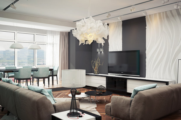 Фото из портфолио Оттенки малахита – фотографии дизайна интерьеров на INMYROOM