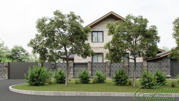 Фото из портфолио Проект дома с мансардой – фотографии дизайна интерьеров на INMYROOM