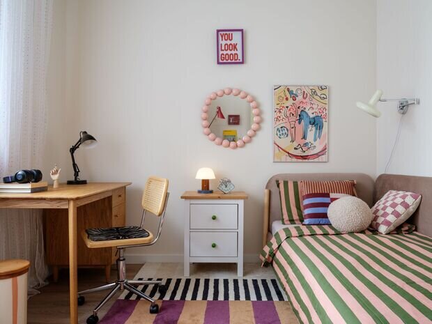 Фотография: Детская в стиле Скандинавский, Современный, Эклектика, Квартира, Проект дня, Москва, Монолитный дом, 3 комнаты, 40-60 метров, Дарья Дудоладова – фото на INMYROOM